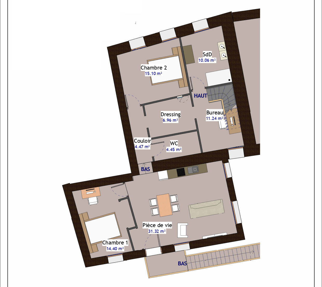 plan Lot 03 - Appartement T4 98m² + combles aménageables 50m²_page-0001