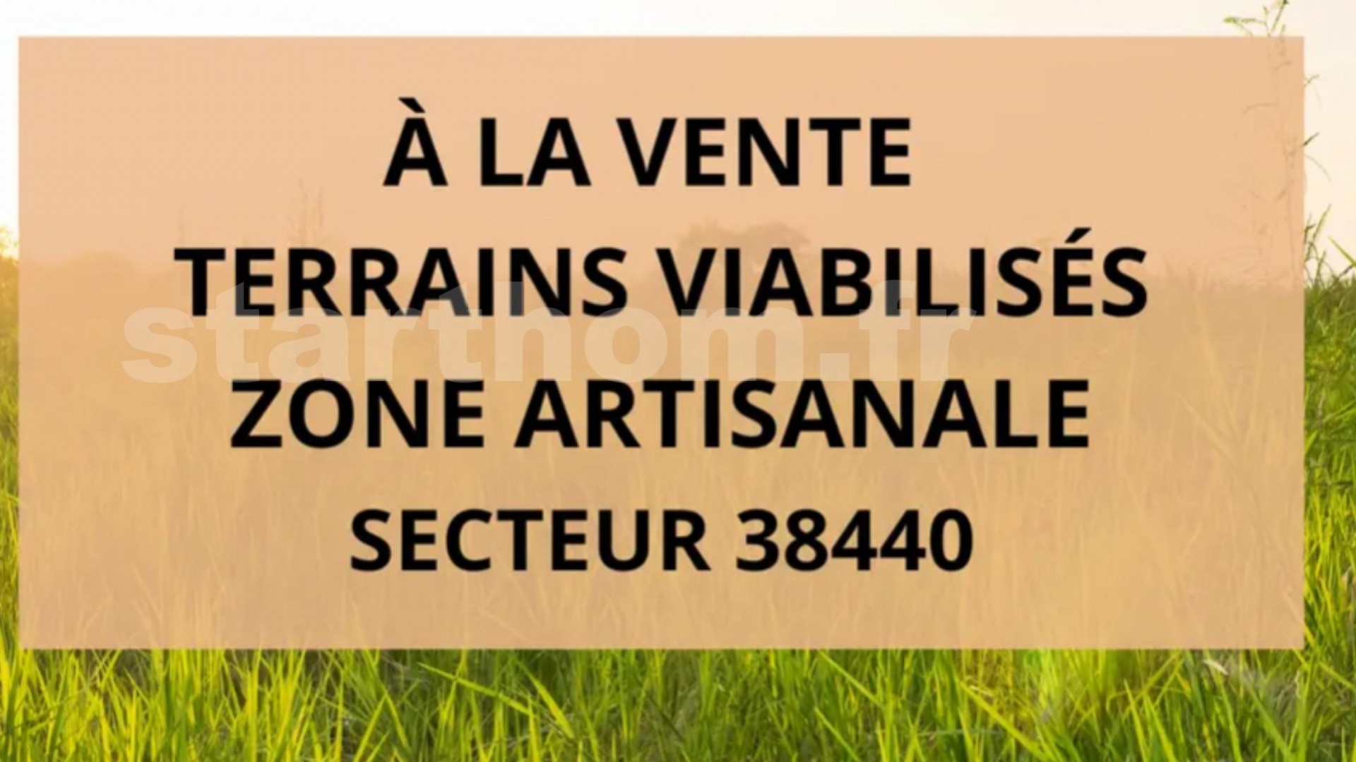 Terrain artisanal viabilisé de 2497m2 38440 MOIDIEU-DETOURBE