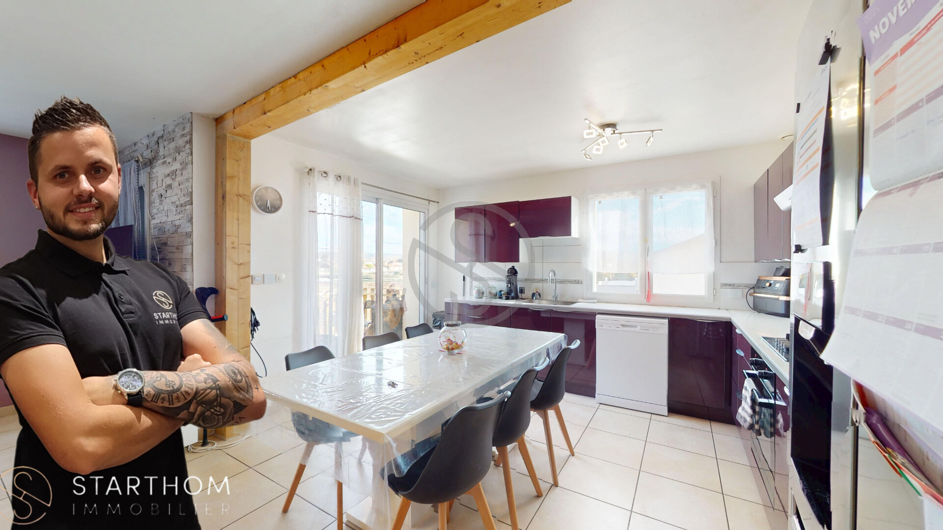 Appartement  DUPLEX Marcilloles 5 pièce(s) 110 m2