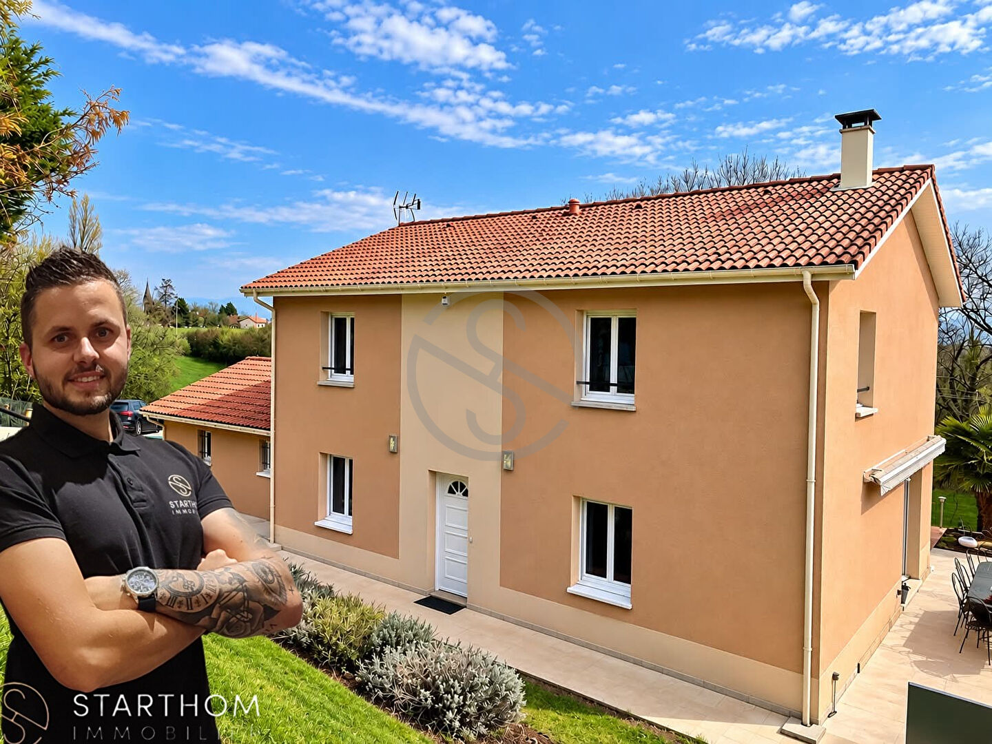 Villa cadre champêtre  8 pièces 143 m2 et 5 chambres